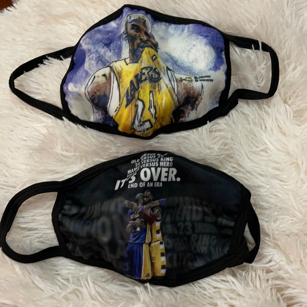 New set/2 Kobe Bryant face masks